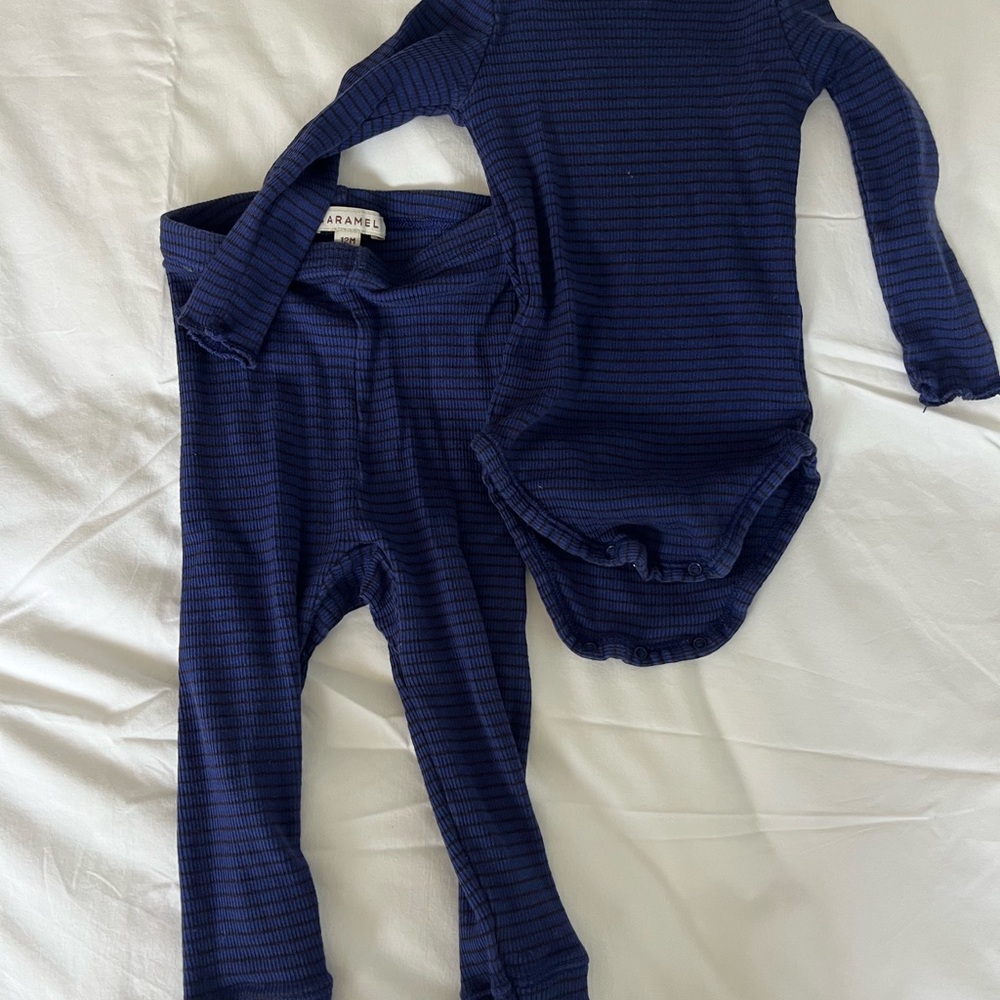 Navy Blue Kids One Piece Set